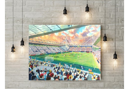 Preston North End FC Deepdale Stadium Wall Art Canvas